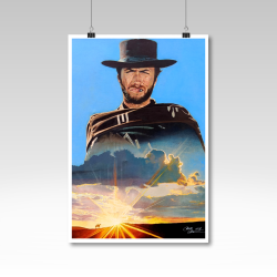 Fine art Clint Eastwood coucher de soleil