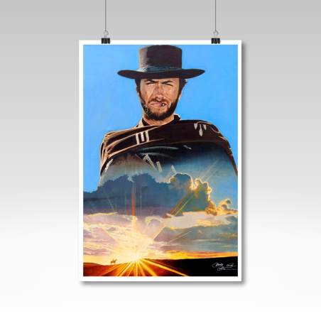 Fine art Clint Eastwood coucher de soleil